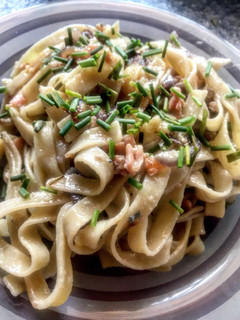 Foto principal de Pasta con salmón y roquefort