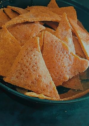 Una foto de Doritos caseros