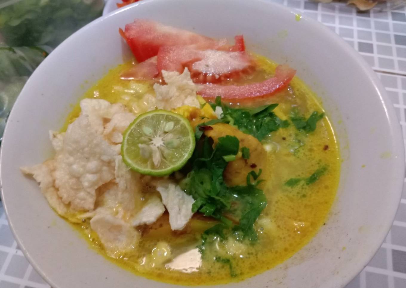 Soto kuning santan simpel