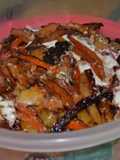 Nido de verduras con pollo