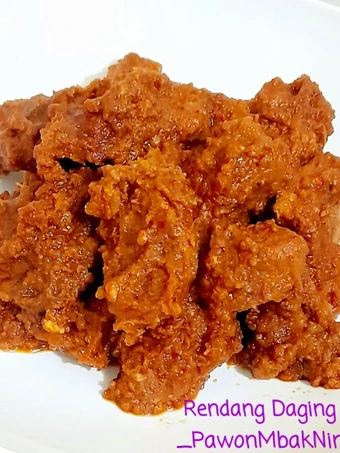 Cara Gampang Membikin Resep Rendang Daging Sapi yang Uenak Anti Ribet, Mantap Sekali
