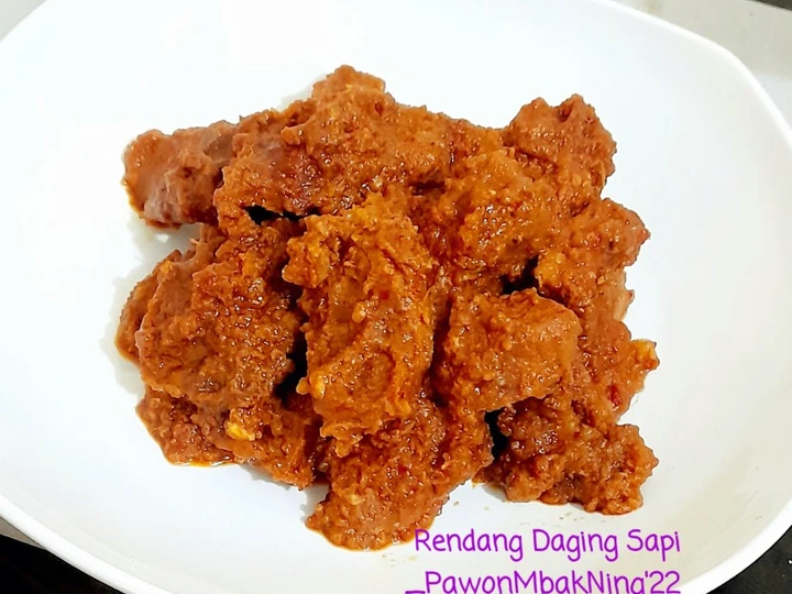 Cara Gampang Membikin Resep Rendang Daging Sapi yang Uenak Anti Ribet, Mantap Sekali