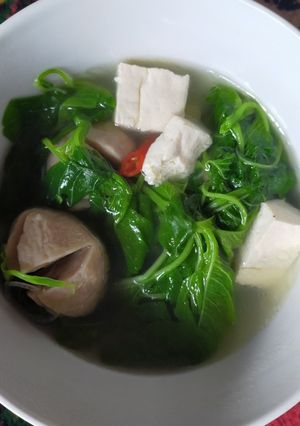 Foto resep Sayur bayam kuah bening