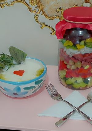 عکسی از دستور سالاد جار