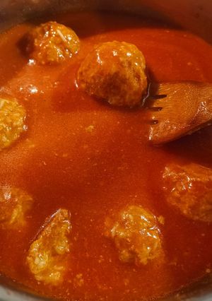 Paradicsomos húsgombóc, Gm, Lm, Cukor- és vöröshúsmentes recept fotója