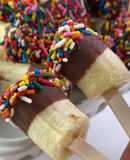 Chocolate Banana Pops