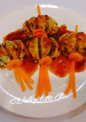Hình của món Cà tím nhồi Đậu hũ sốt nước tương.