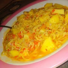 Hot pot (noodles recipe A picture of Hot pot (noodles recipe.