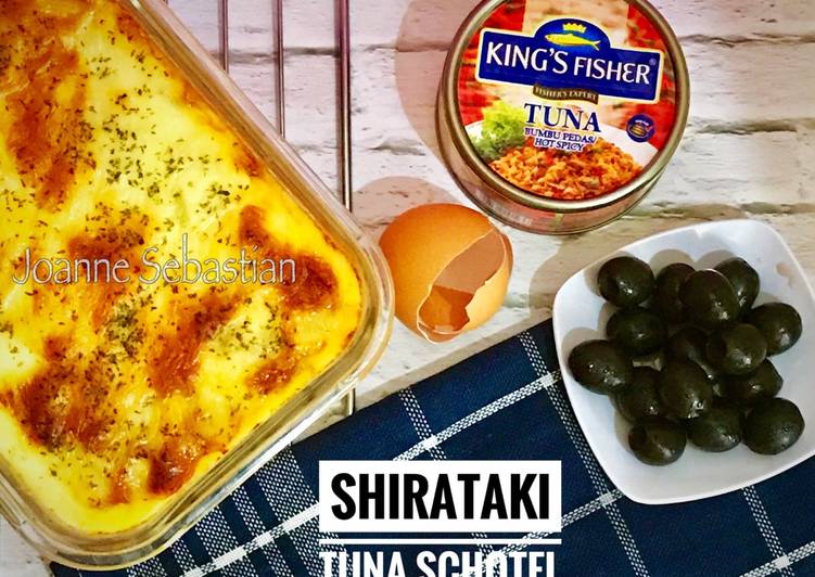 Cara Gampang Menyiapkan Shirataki Tuna Schotel -Keto yang Enak