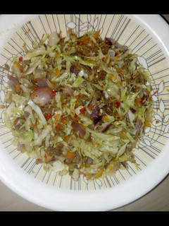 A picture of Spring rolls filling.