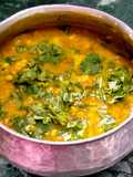 Dal Palak and Green Papaya Curry