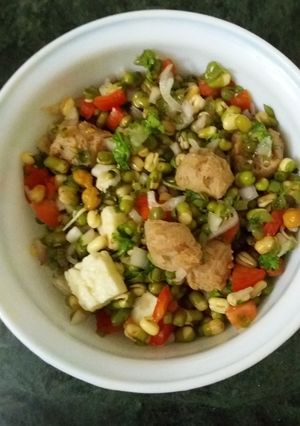 A picture of Sprout chaat.