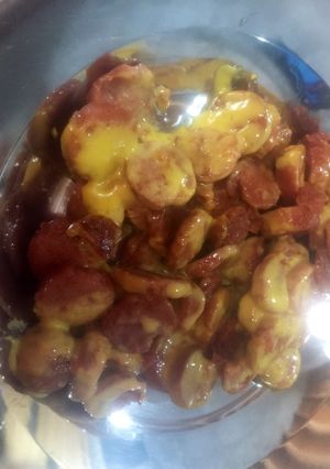عکسی از دستور سوسیس پنیری