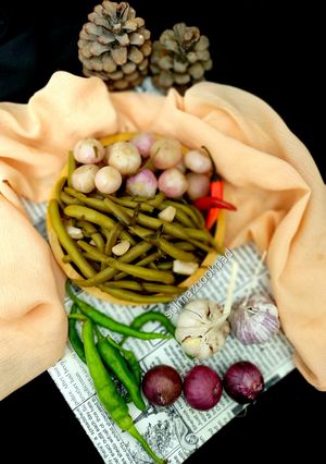 عکسی از دستور ترشی لوبیا سبز و پیاز solmaz