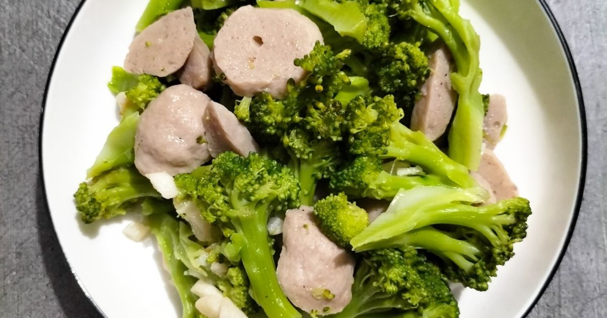 Tumis Brokoli Bakso