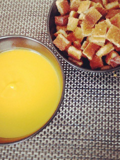 Una foto de Crema de calabaza asada