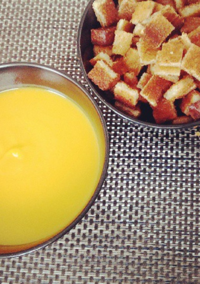 Una foto de Crema de calabaza asada