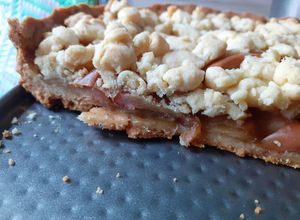 Una foto de Crumble de manzana