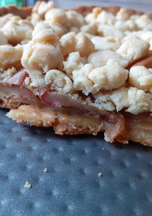 Una foto de Crumble de manzana