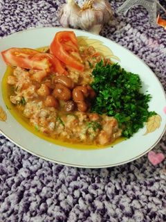 صورة لوصفة فول العلب بالبندورة والكزبرة