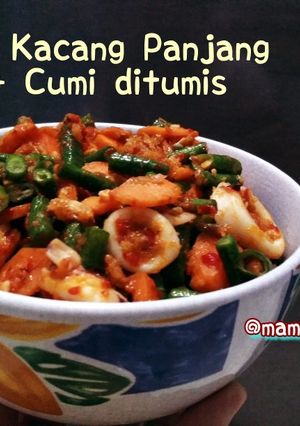 Foto resep Tumis Kacang Panjang + Cumi