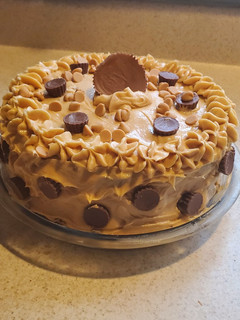 A picture of Peanut Butter Cup Cake.