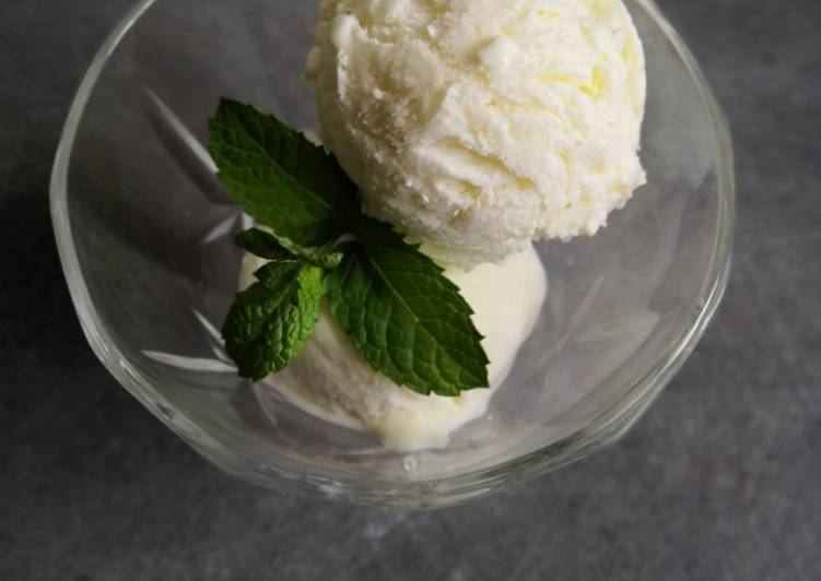 Crème glacée mojito sans sorbetière - Faye Douffet