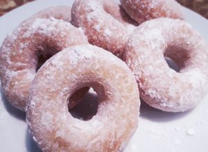 Foto resep Donat empuk 3 bahan dengan terigu biasa TANPA telor, susu / kentang