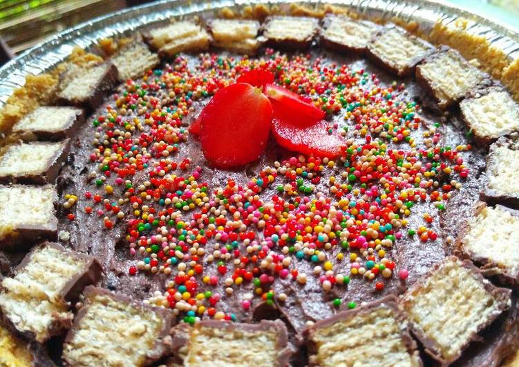 Cara Membuat Choco Mousse Crunchy Pie No Bake Yang Gurih