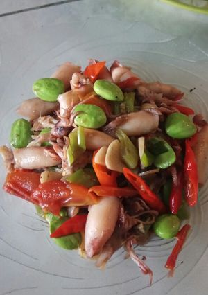 Foto resep Cumi asin pete
