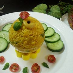 A picture of Chana daal khichri.