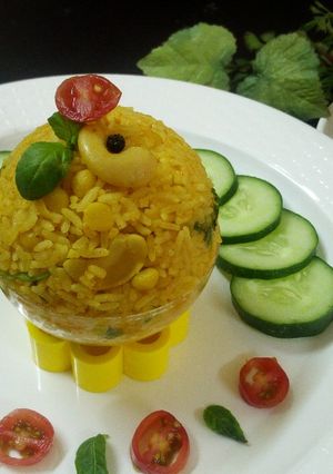 A picture of Chana daal khichri.