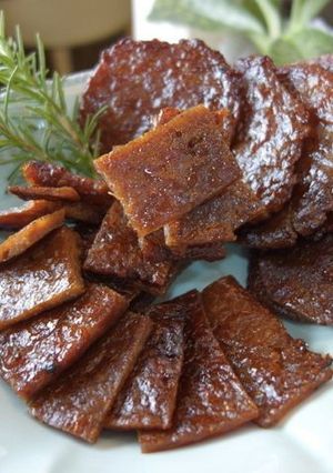 影音示範教學 蜜汁 豬肉乾 手工 肉製品 年菜點心 的食譜成品照片