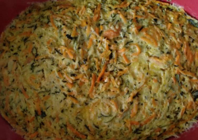 Flan de calabacín y zanahoria en el microondas