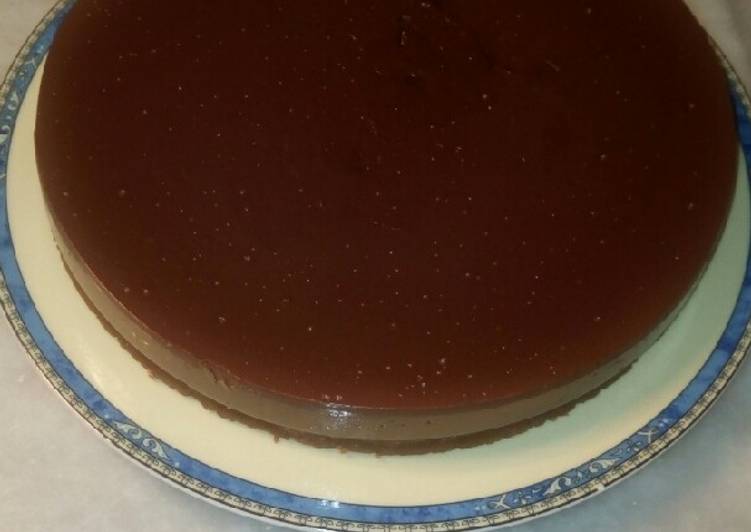 Tarta de queso y chocolate