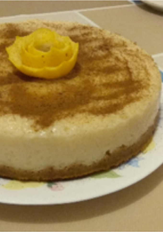 Una foto de Tarta de arroz con leche