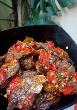 Foto resep Oseng mercon paru
