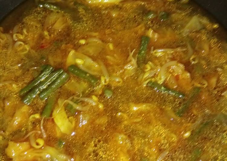 Gulai toge kol kacang panjang ala dechan