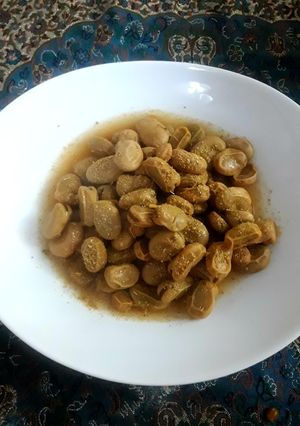 عکسی از دستور باقالی پخته