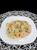 Pasta con salsa de cebolla