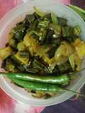 Crispy bhindi aalu veg