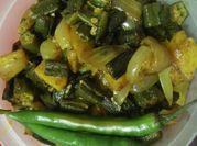 A picture of bhindi aloo masala