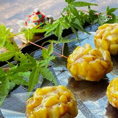 A picture of Japanese Chestnut Sweet 栗鹿の子.