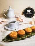 Muffins de castanha e erva-doce