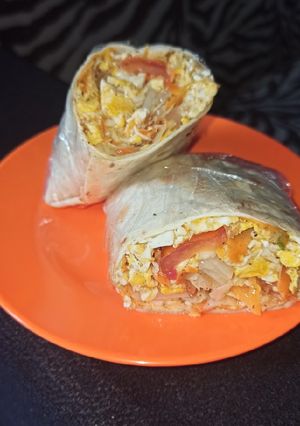Foto resep Egg salad wrap