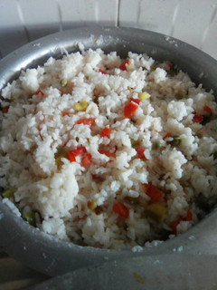 A picture of Rice salad.