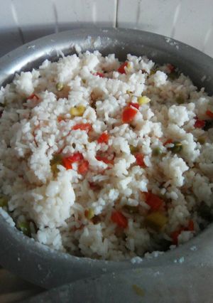 A picture of Rice salad.