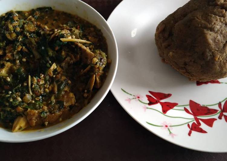 Recipe Of Any Night Of The Week Okro With Plantain Flour Cookandrecipe Com