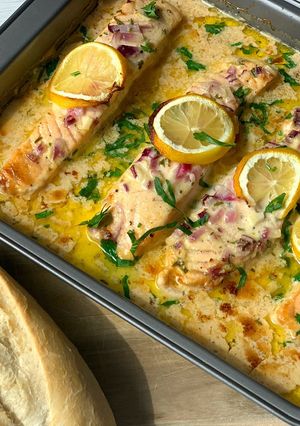 Lachs in Dijon-Zitronen-Sauce Rezepthauptbild