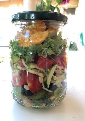 A picture of Grape, Olives and Tuna Salad.